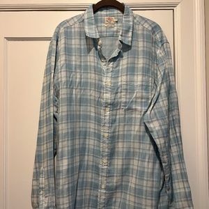 Faherty Brand Men's XL cotton button down shirt